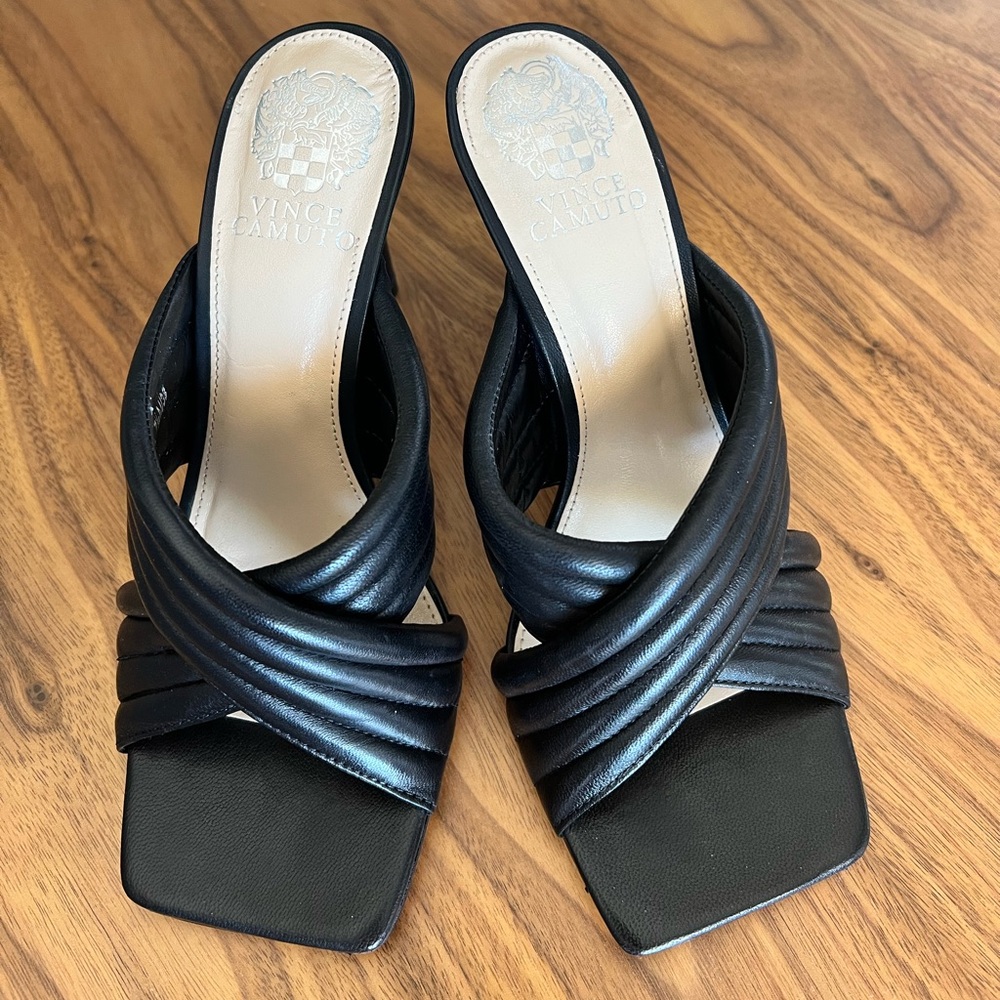 Vince Camuto Black Women's Mules